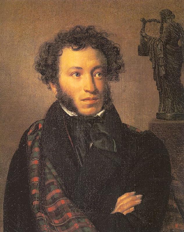 Kiprensky, Orest Portrait of the Poet Alexander Pushkin oil painting image